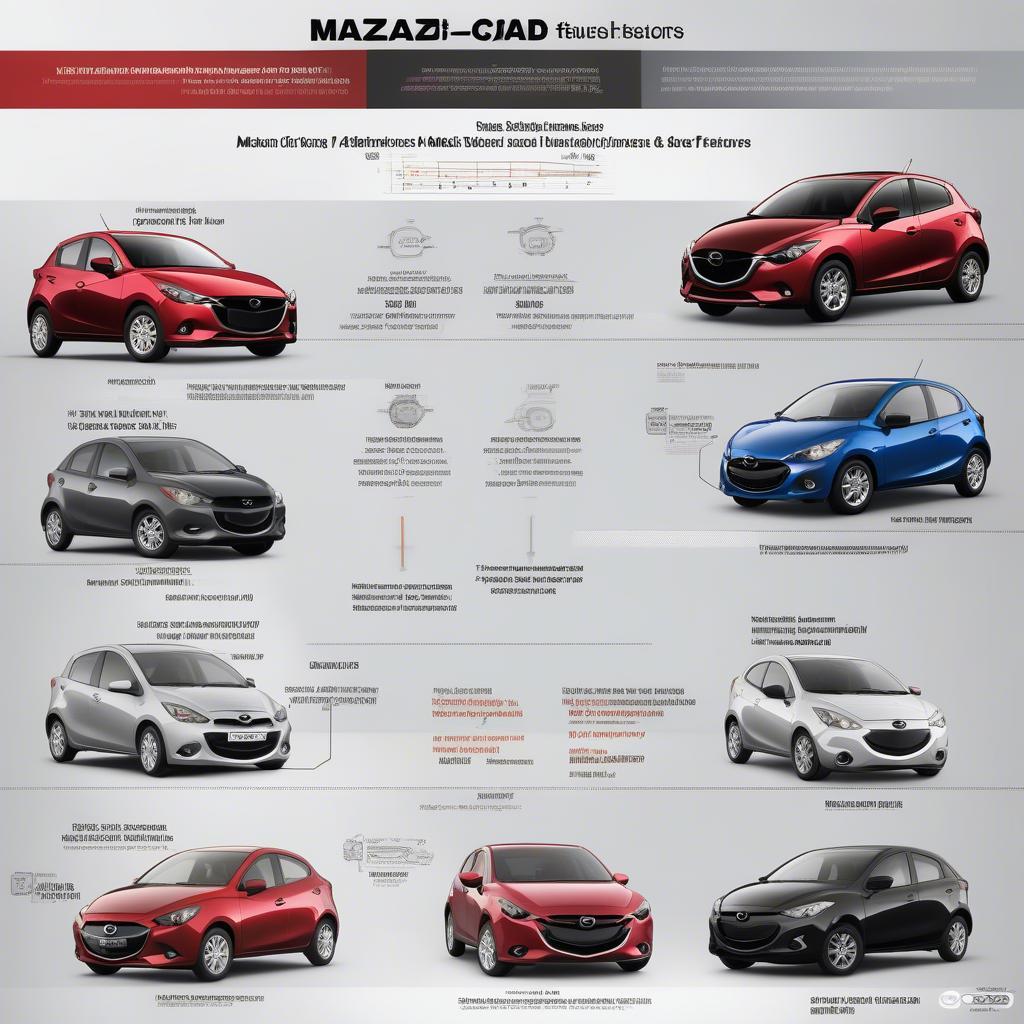 So sánh các phiên bản Mazda 2