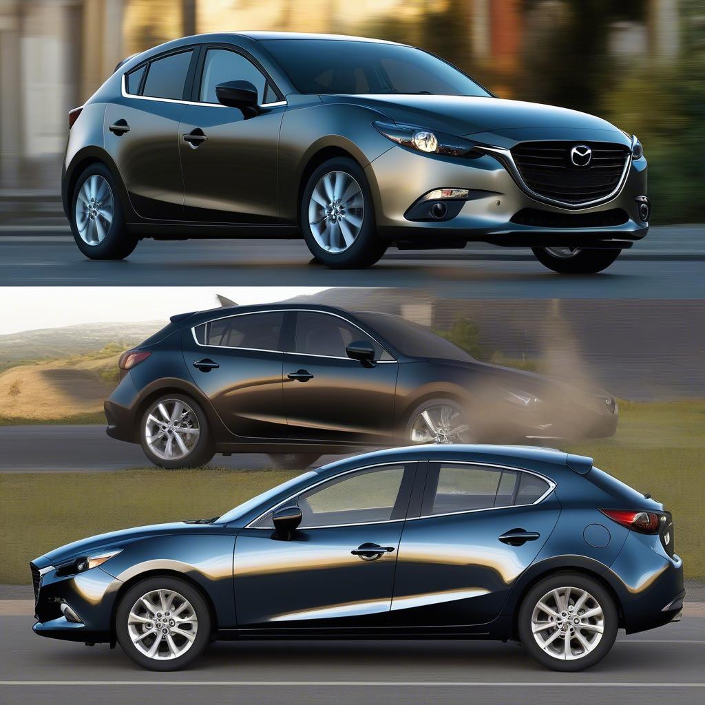 So sánh chiều dài Mazda 3 2015 Sedan và Hatchback