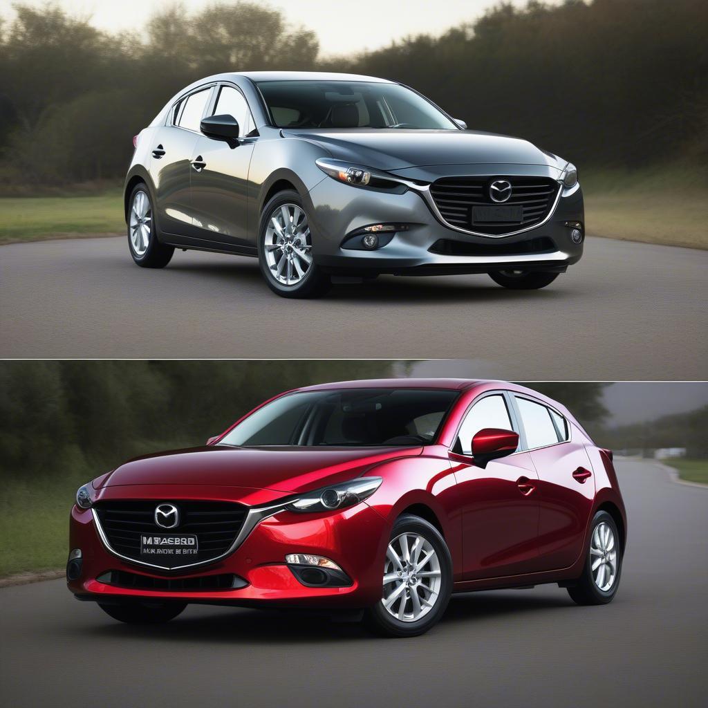 So sánh chiều dài Mazda 3 2016 sedan và hatchback