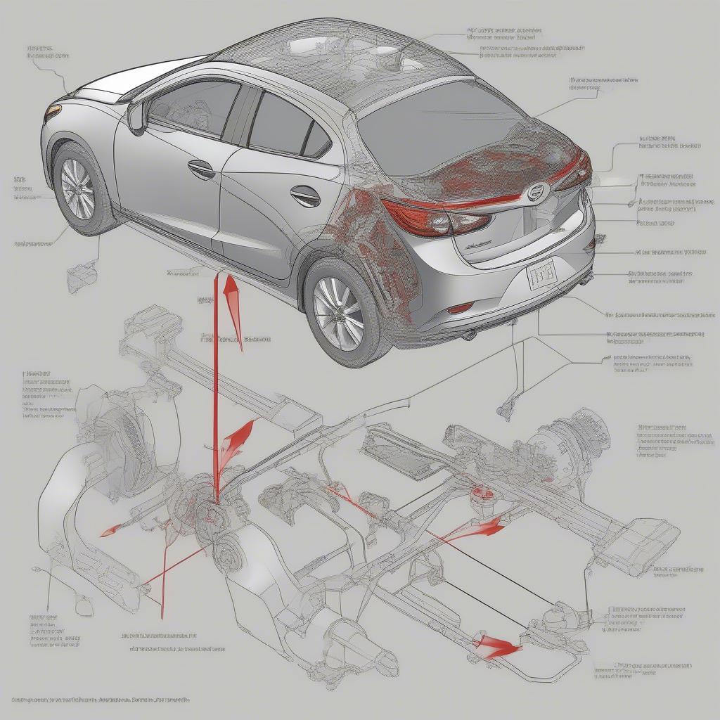 Cơ chế hoạt động của phanh tay điện tử trên Mazda 3