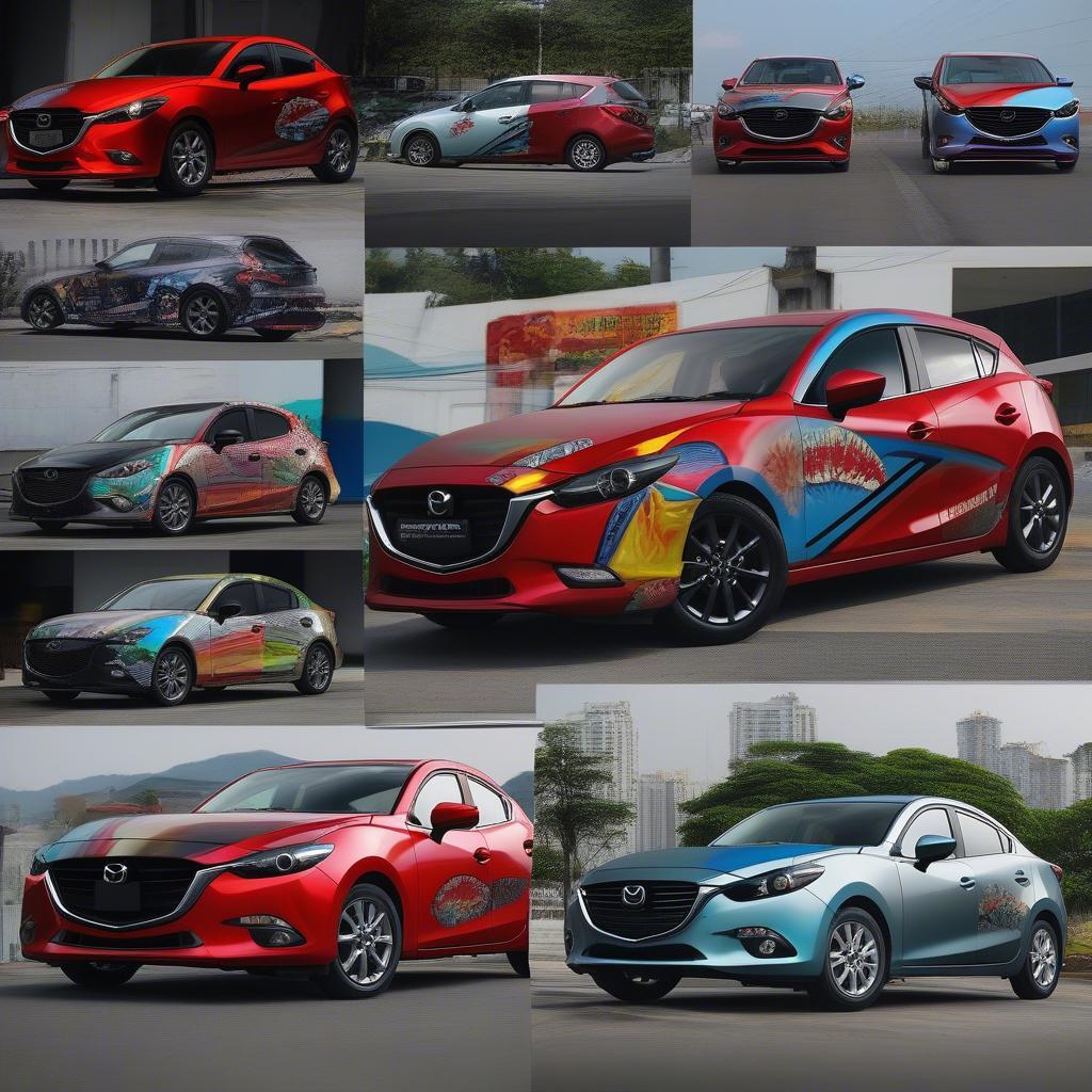 Các loại tem xe Mazda 3 tại Đà Nẵng