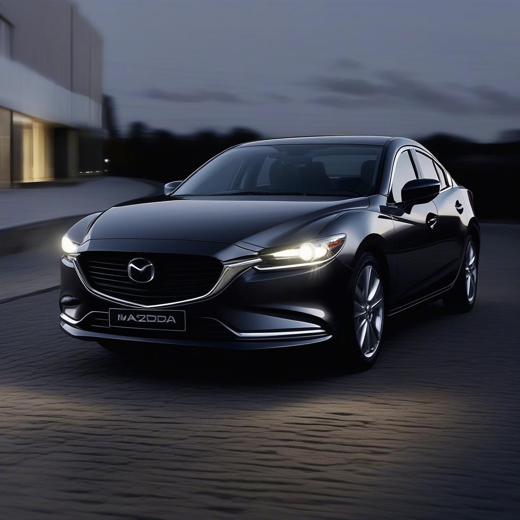 Đèn pha Mazda 6 sắc sảo và hiện đại