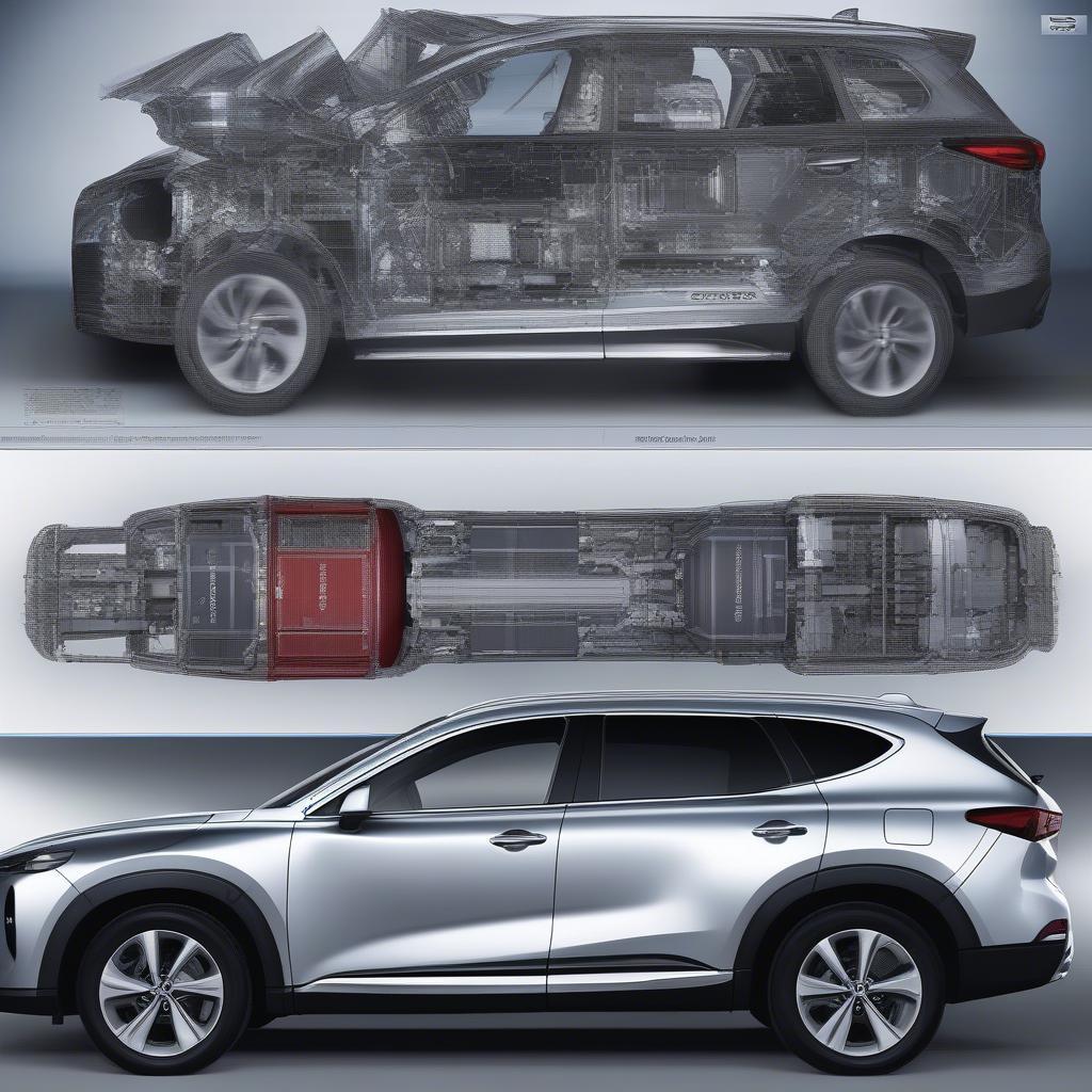 Động cơ của Hyundai SantaFe và Mazda CX-8