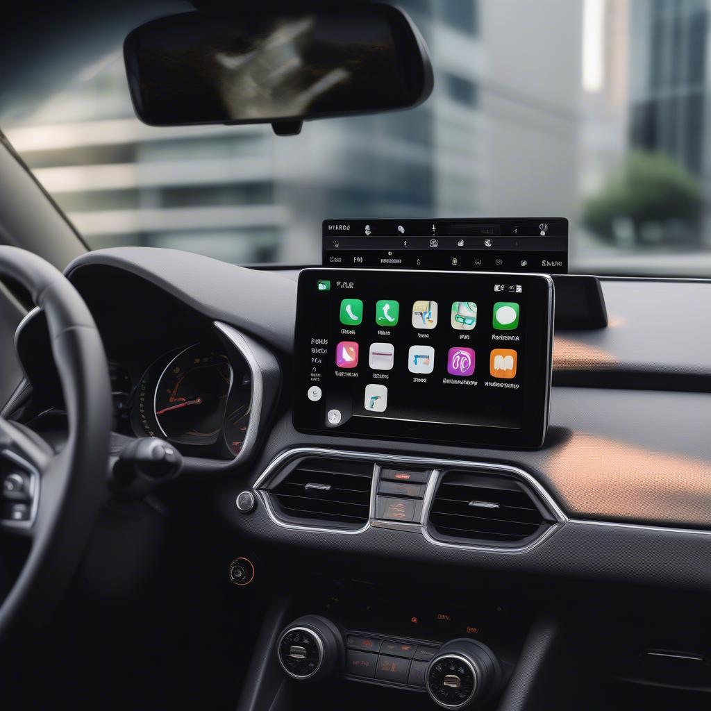 Kết nối điện thoại với Mazda 3 FL qua Apple Carplay