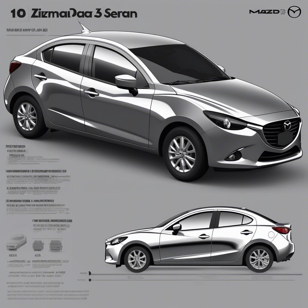 Kích thước Mazda 2 Sedan 2016 - Tổng quan