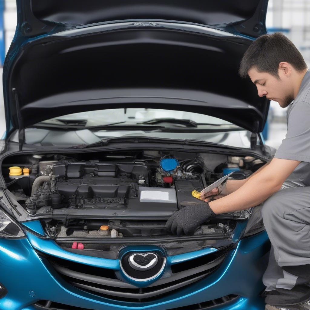 Kiểm Tra Động Cơ Mazda 3 2012