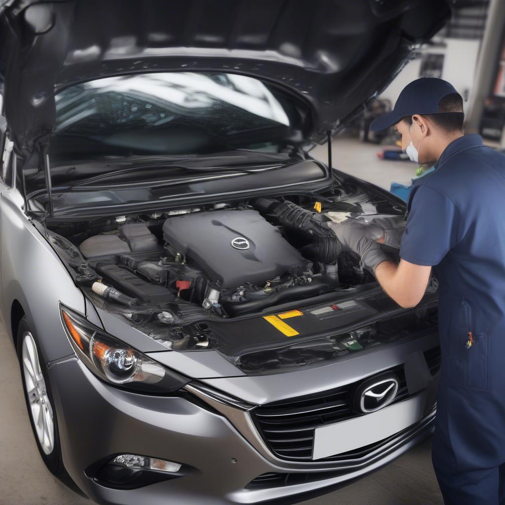 Kiểm tra động cơ Mazda 3