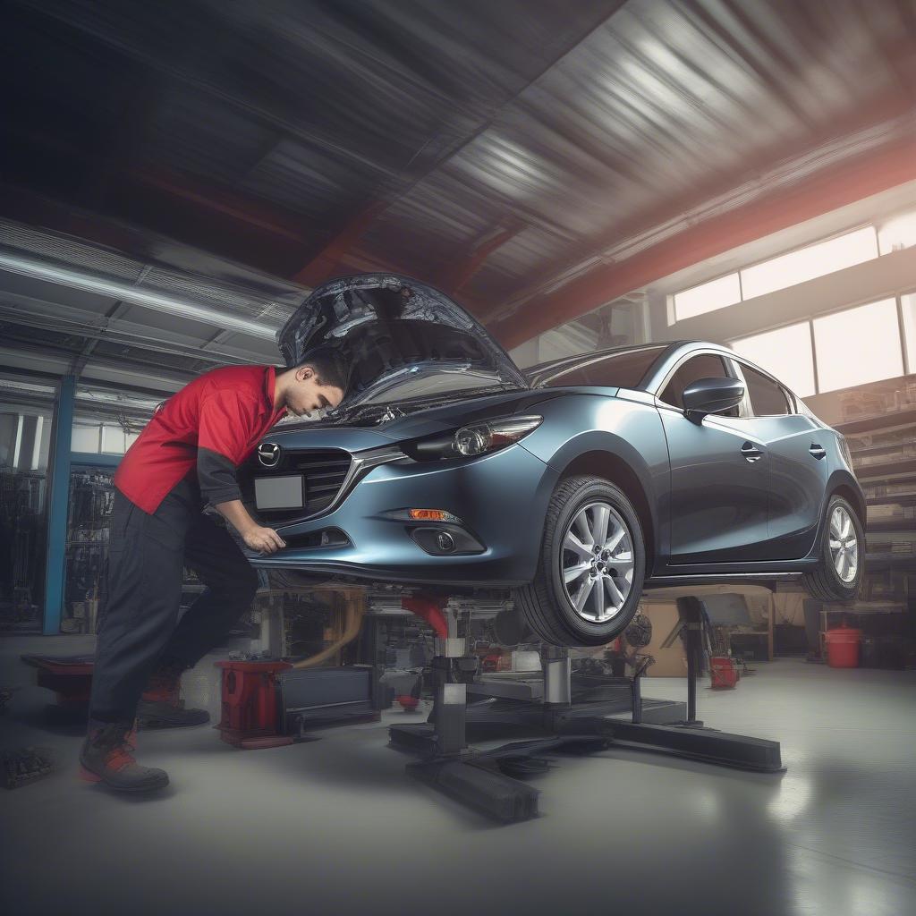 Kiểm tra hệ thống treo Mazda 3 để phát hiện tiếng ồn