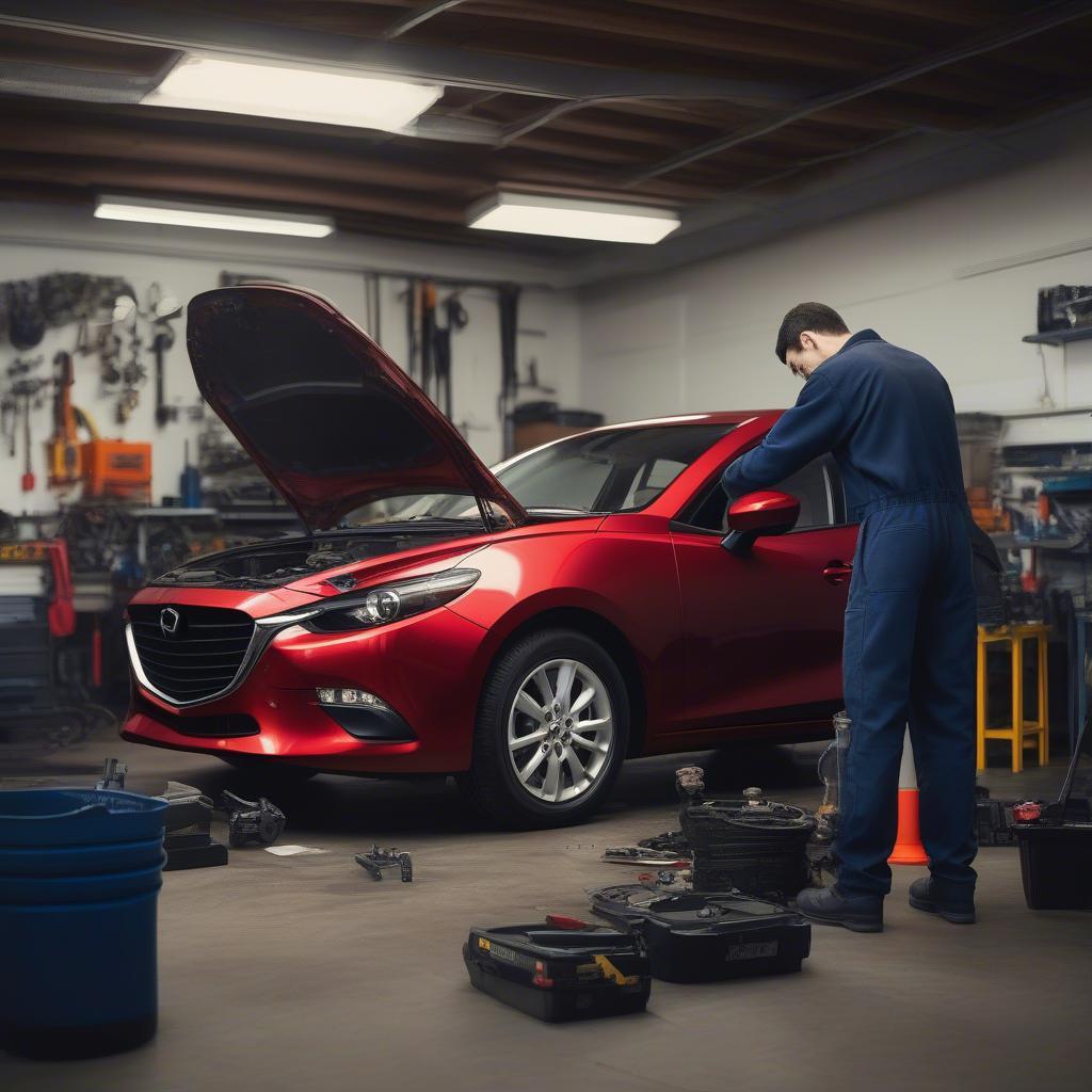 Kiểm tra xe Mazda 3 cũ kỹ lưỡng