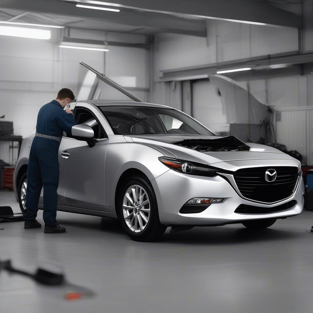 Kiểm Tra Mazda 3 Màu Xám 2016