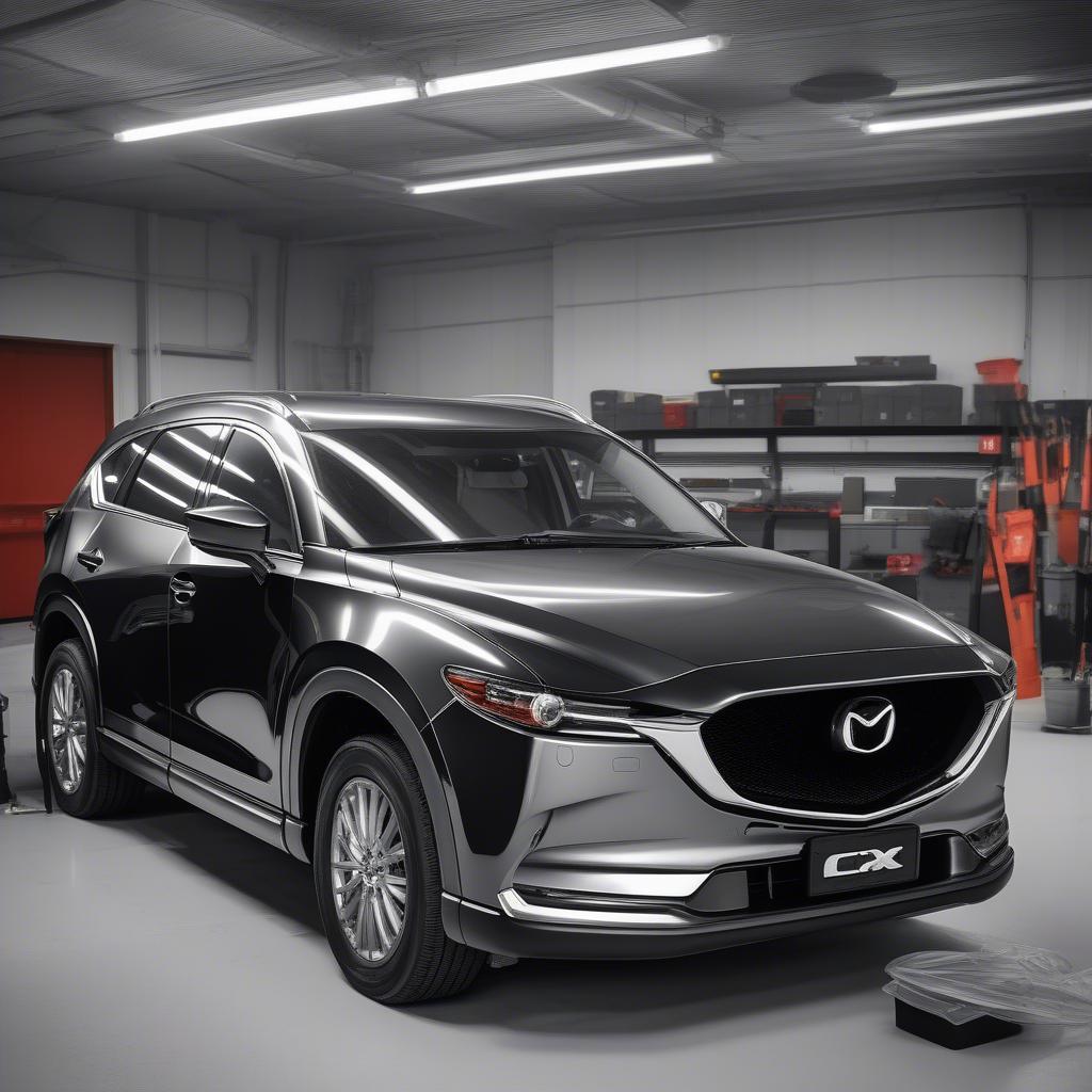 Quy trình lắp đặt Mazda CX8 Body Kit tại gara uy tín