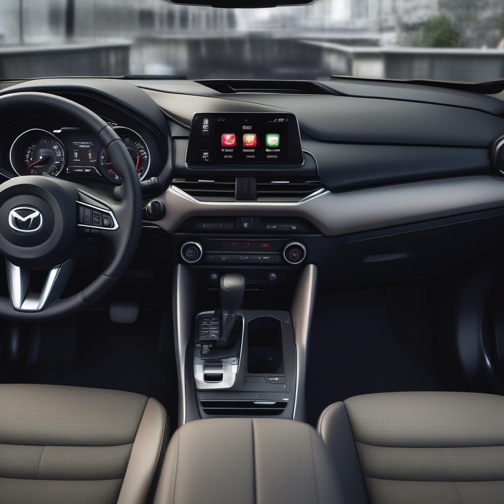 Màn hình Mazda CX-5 và nội thất