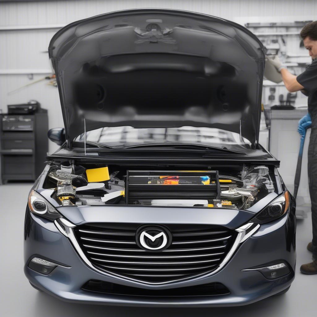 Mặt ca lăng Mazda 3 sao rơi lắp đặt dễ dàng