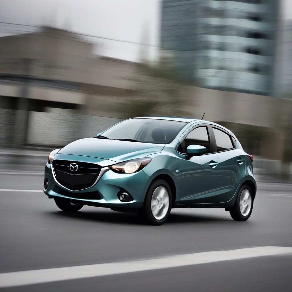 Mazda 2 2014 vận hành trên đường