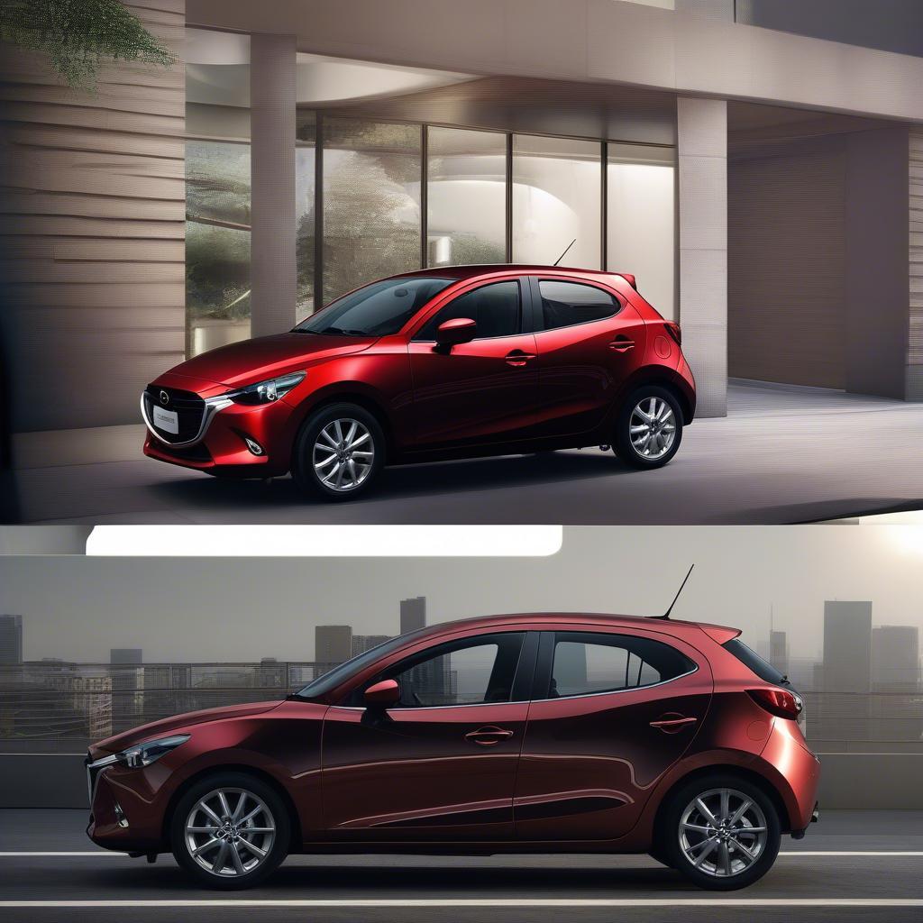 Nội thất và ngoại thất Mazda 2 2019 full options