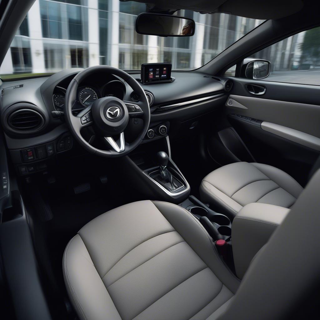 Nội thất tiện nghi Mazda 2 2019