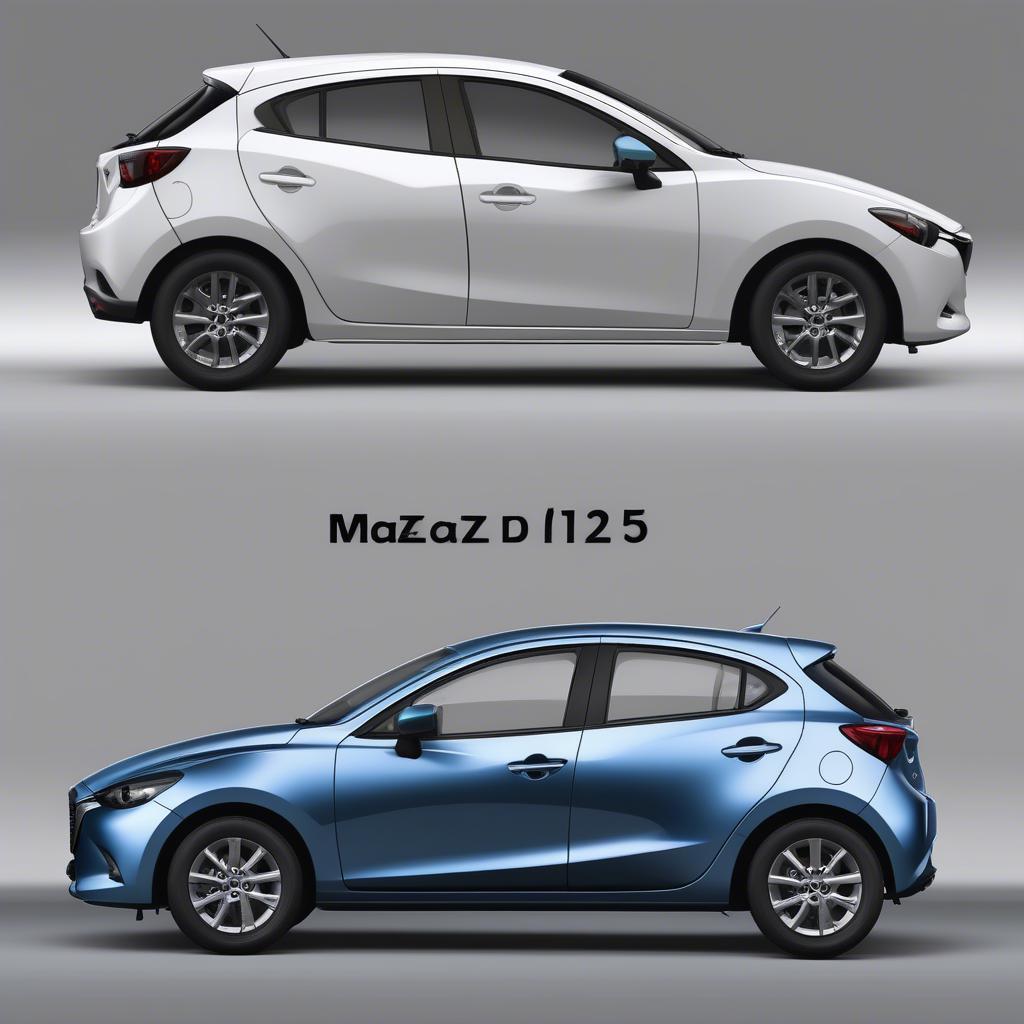 Các phiên bản Mazda 2 sedan và hatchback