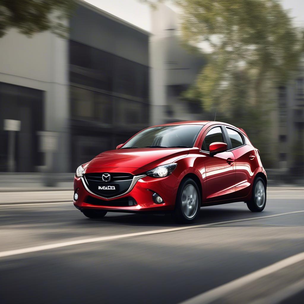 Mazda 2 cũ với thiết kế KODO trẻ trung, năng động.