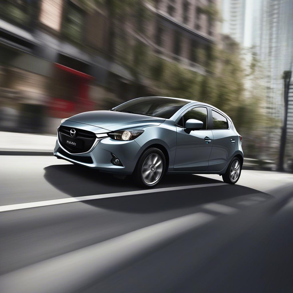 Mazda 2 Hatchback 2015 trên đường phố