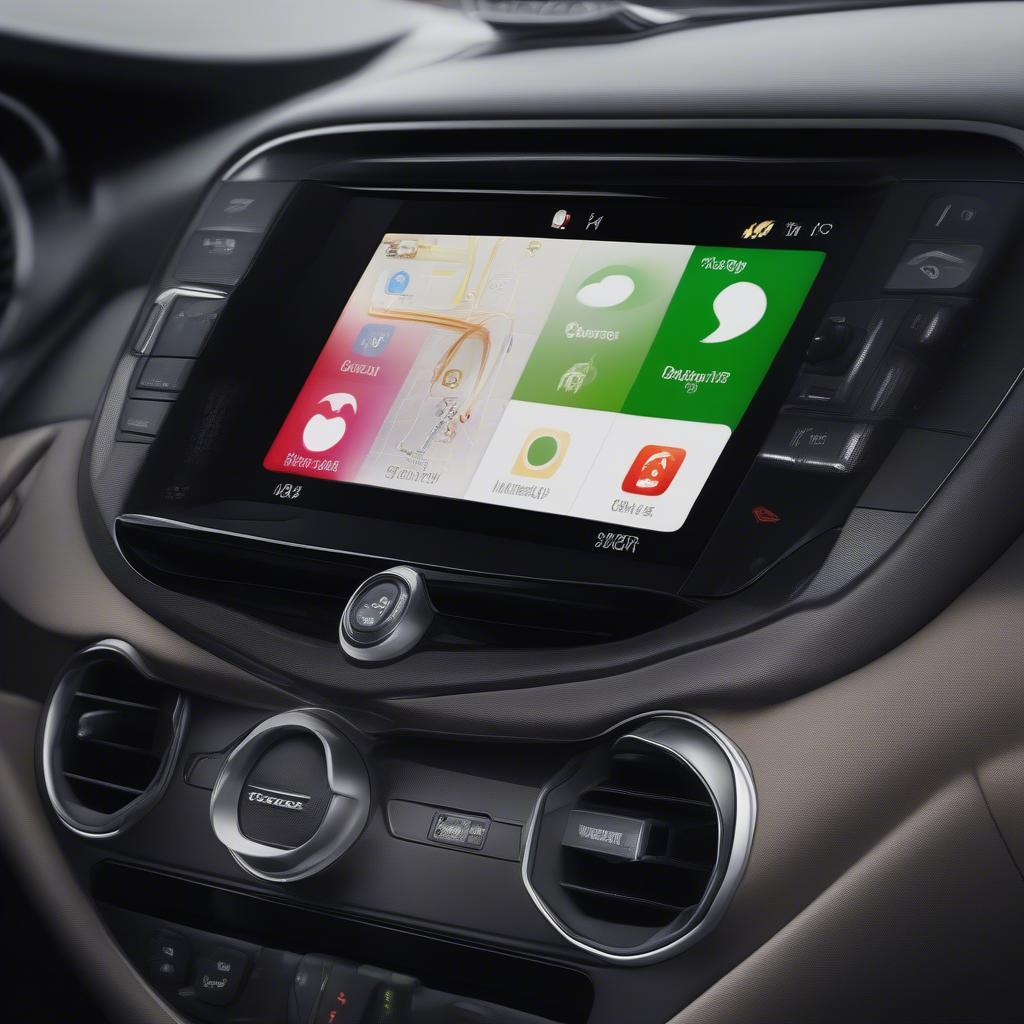 Mazda 2 kết nối với Apple CarPlay qua cổng USB