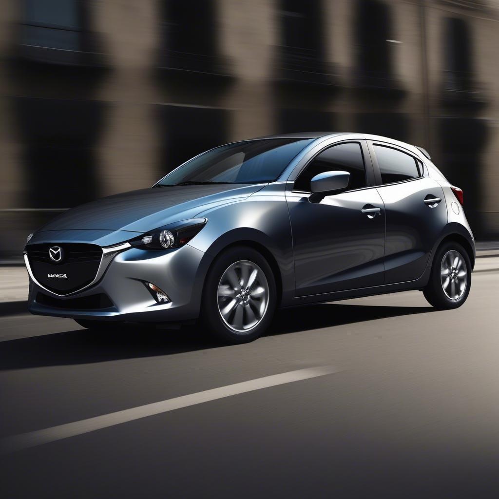 Thiết kế ngoại thất Mazda 2 thể thao và năng động