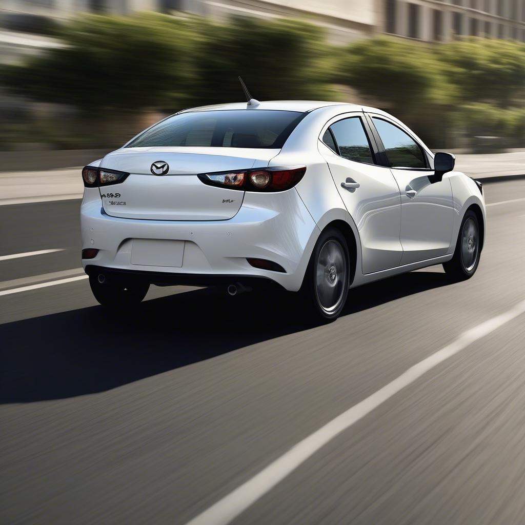 Mazda 2 Sedan 2018 màu trắng vận hành mạnh mẽ