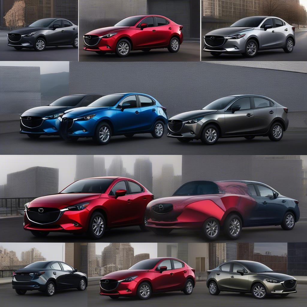 Bảng màu Mazda 2 Sedan 2019 đa dạng