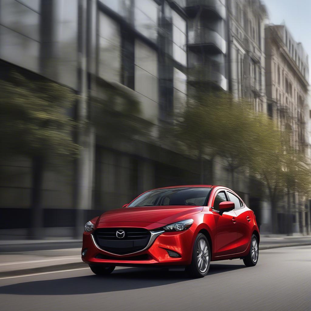 Mazda 2 Sedan 2019 màu đỏ nóng bỏng