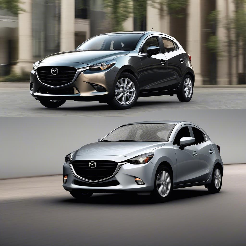 Mazda 2 Sedan 2019 màu trắng và xám giữ giá tốt