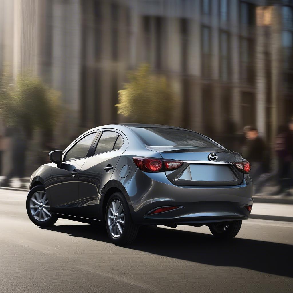 Mazda 2 Sedan Premium Xanh Xám Ngoại Thất