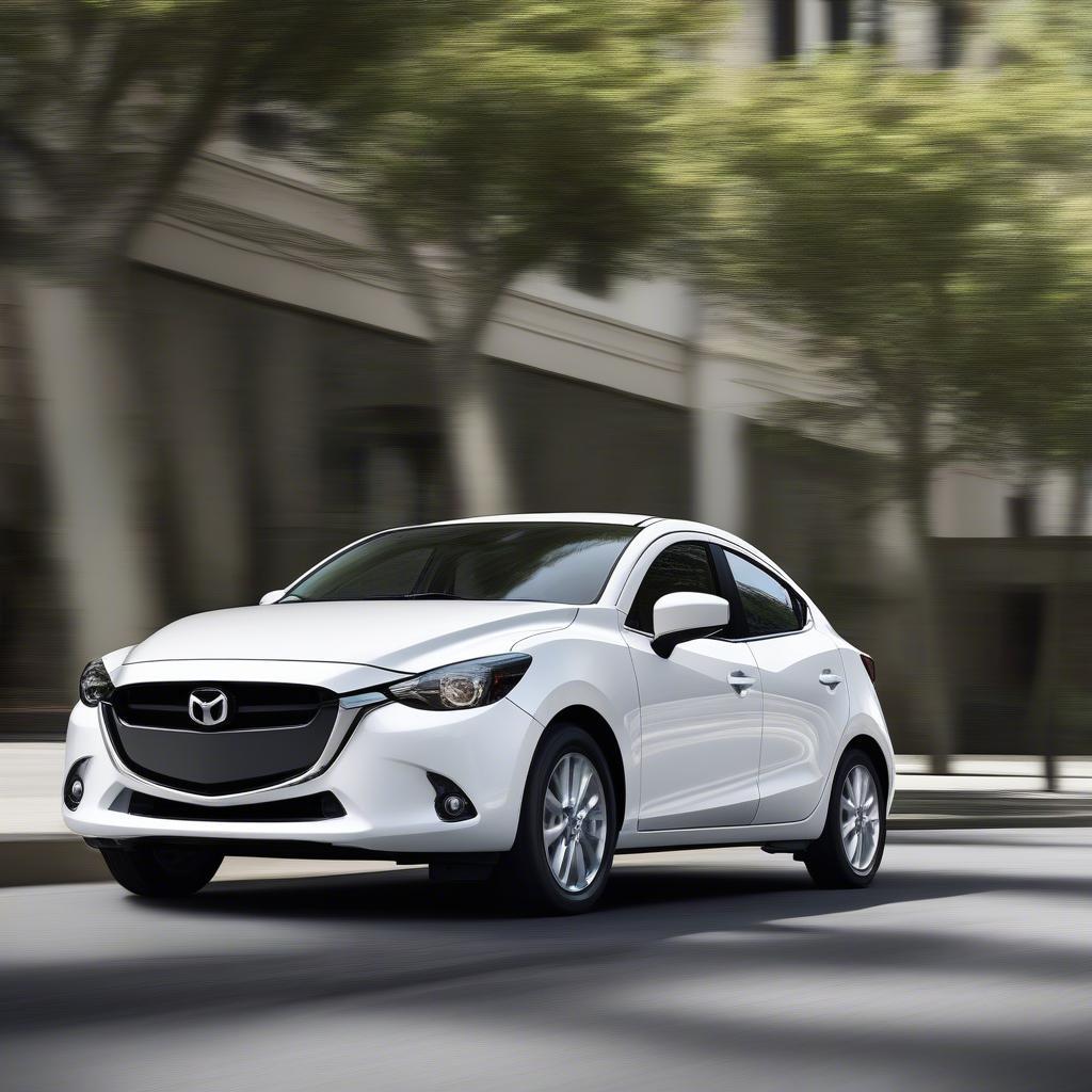 Mazda 2 Sedan White 2017 Ngoại Thất