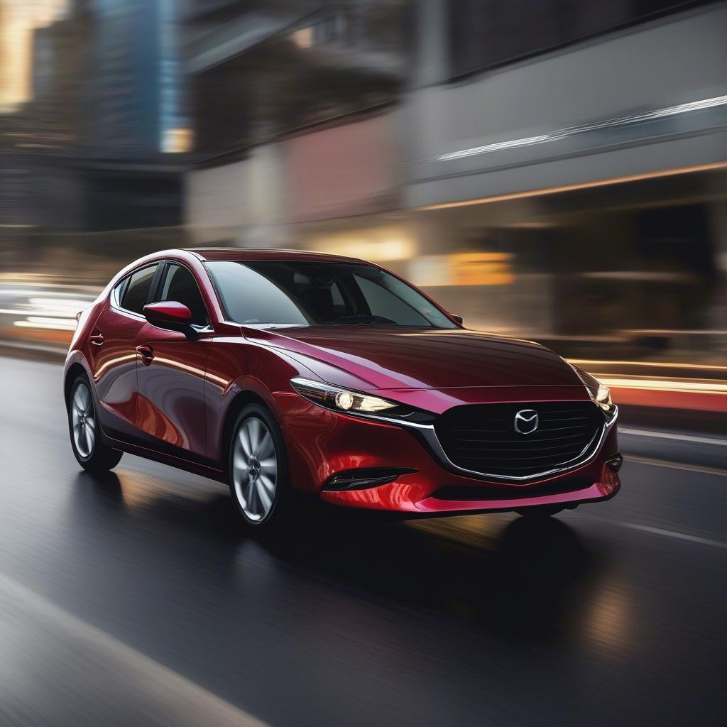 Mazda 3 1.5 vận hành trong đô thị