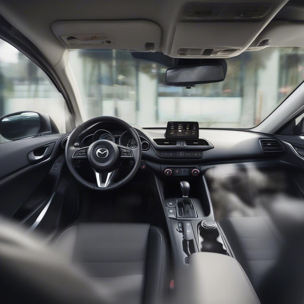 Nội thất rộng rãi của Mazda 3 1.5 Sedan