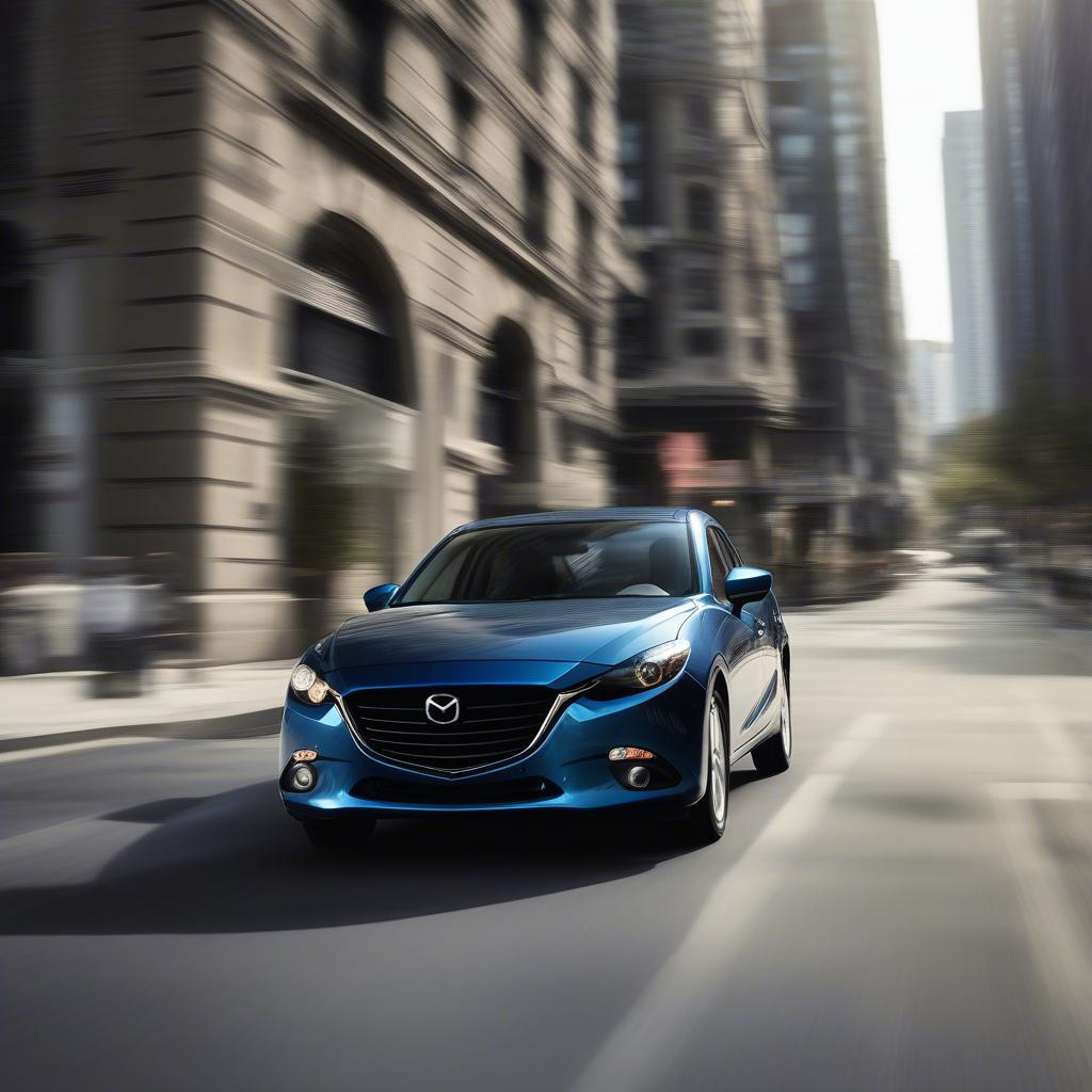 Mazda 3 2015 di chuyển trong đô thị