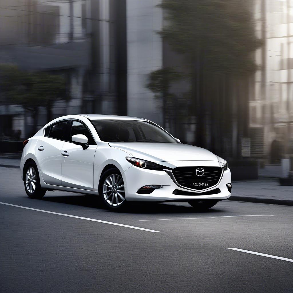 Mazda 3 2016 màu trắng ngoại thất