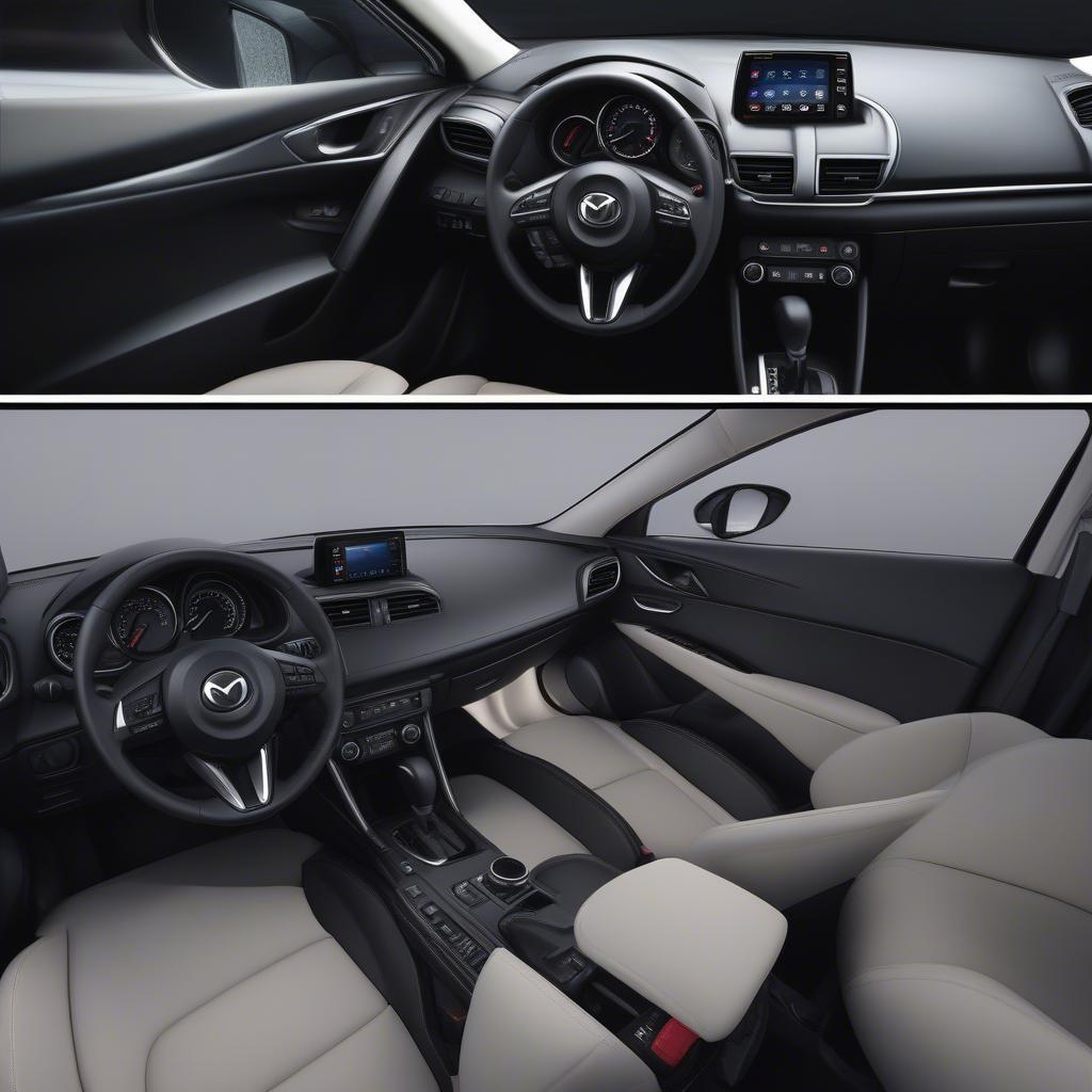 Nội thất Mazda 3 2016 với các tiện nghi hiện đại