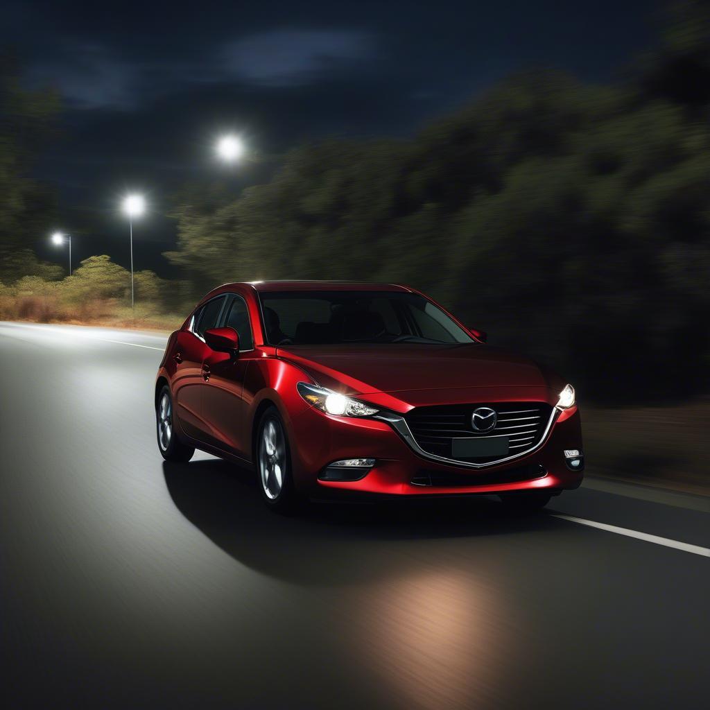 Mazda 3 2017 độ đèn ban đêm