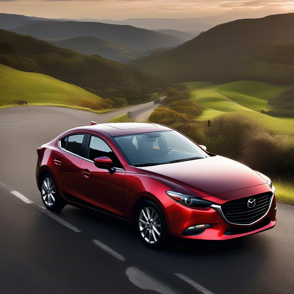 Mazda 3 2017 màu đỏ