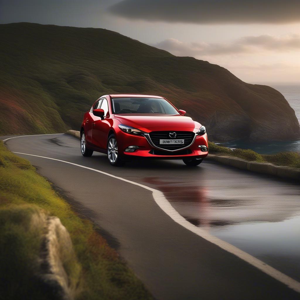 Mazda 3 2017 nhập khẩu màu đỏ sang trọng