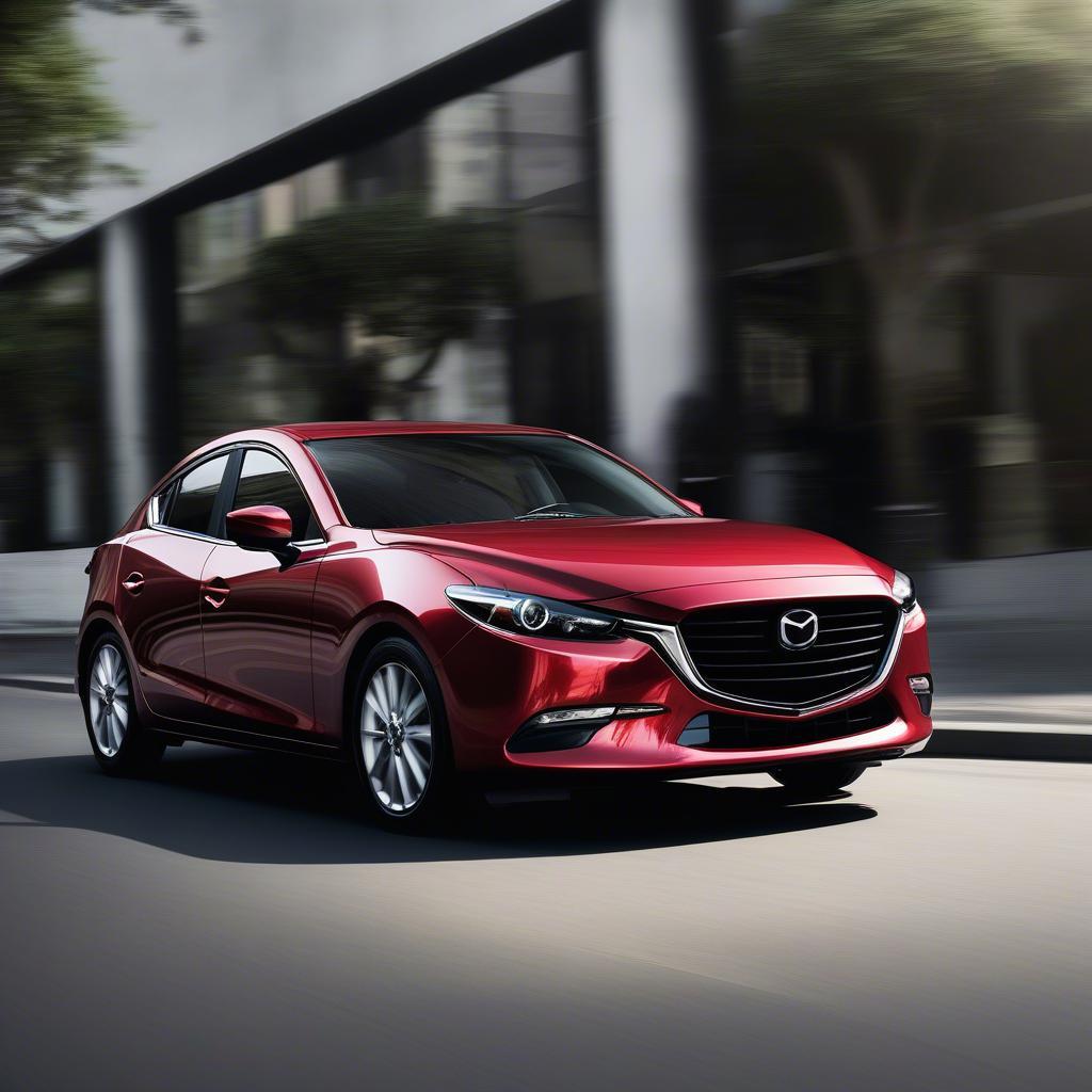 Ngoại thất Mazda 3 2018 với thiết kế KODO thể thao, hiện đại, nổi bật với đường nét sắc sảo và lưới tản nhiệt đặc trưng.