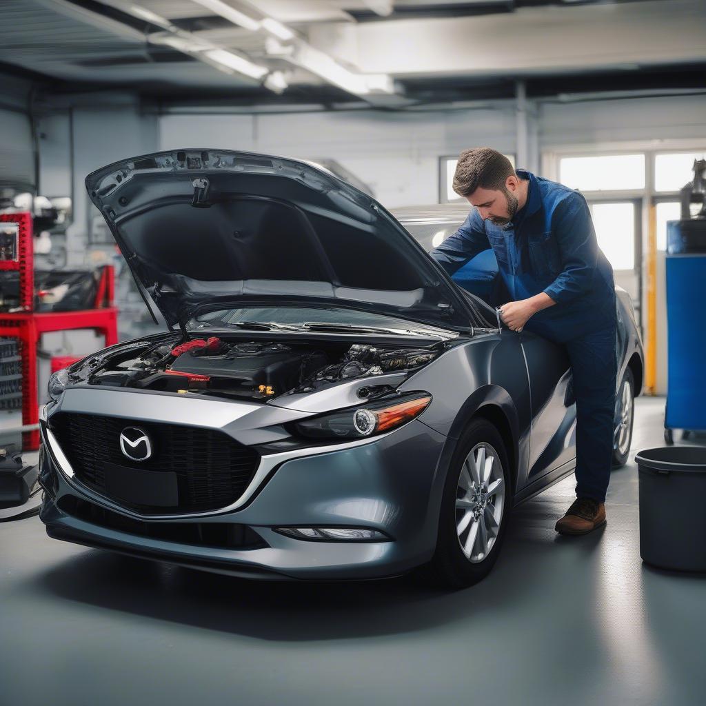 Kiểm tra tình trạng xe Mazda 3 2019 cũ