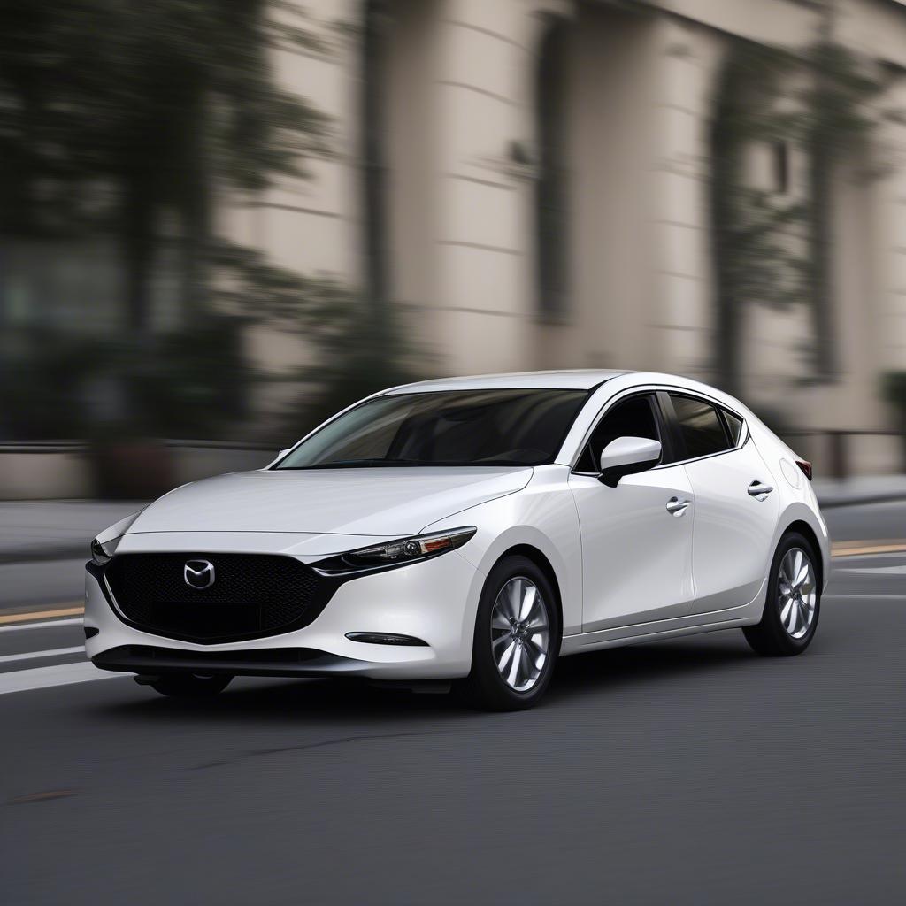 Mazda 3 2019 màu trắng ngoại thất