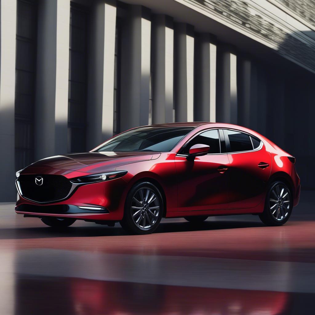 Mazda 3 2019 Ngoại Thất: Thiết kế hiện đại và sang trọng với đường nét KODO tinh tế, lưới tản nhiệt đặc trưng và cụm đèn pha LED sắc sảo.