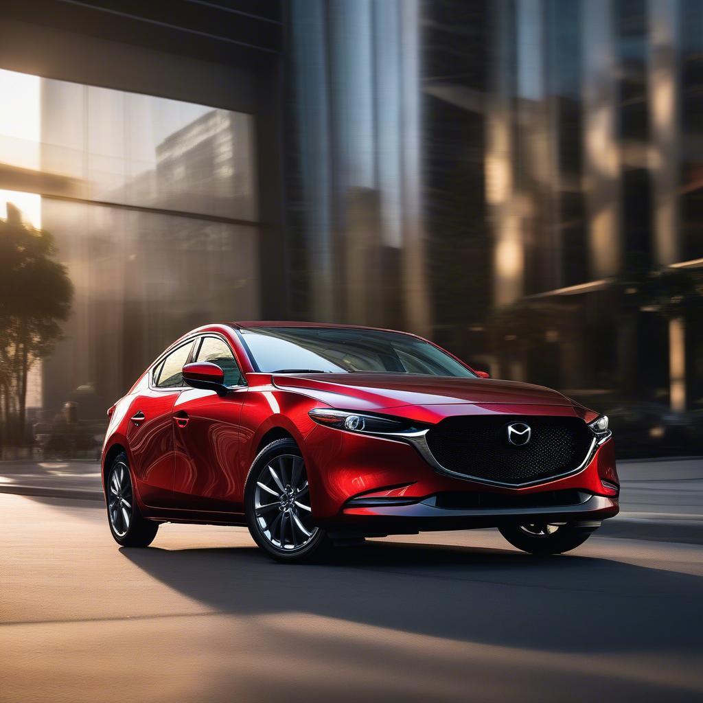 Mazda 3 2019 Sedan Màu Đỏ Ngoại Thất