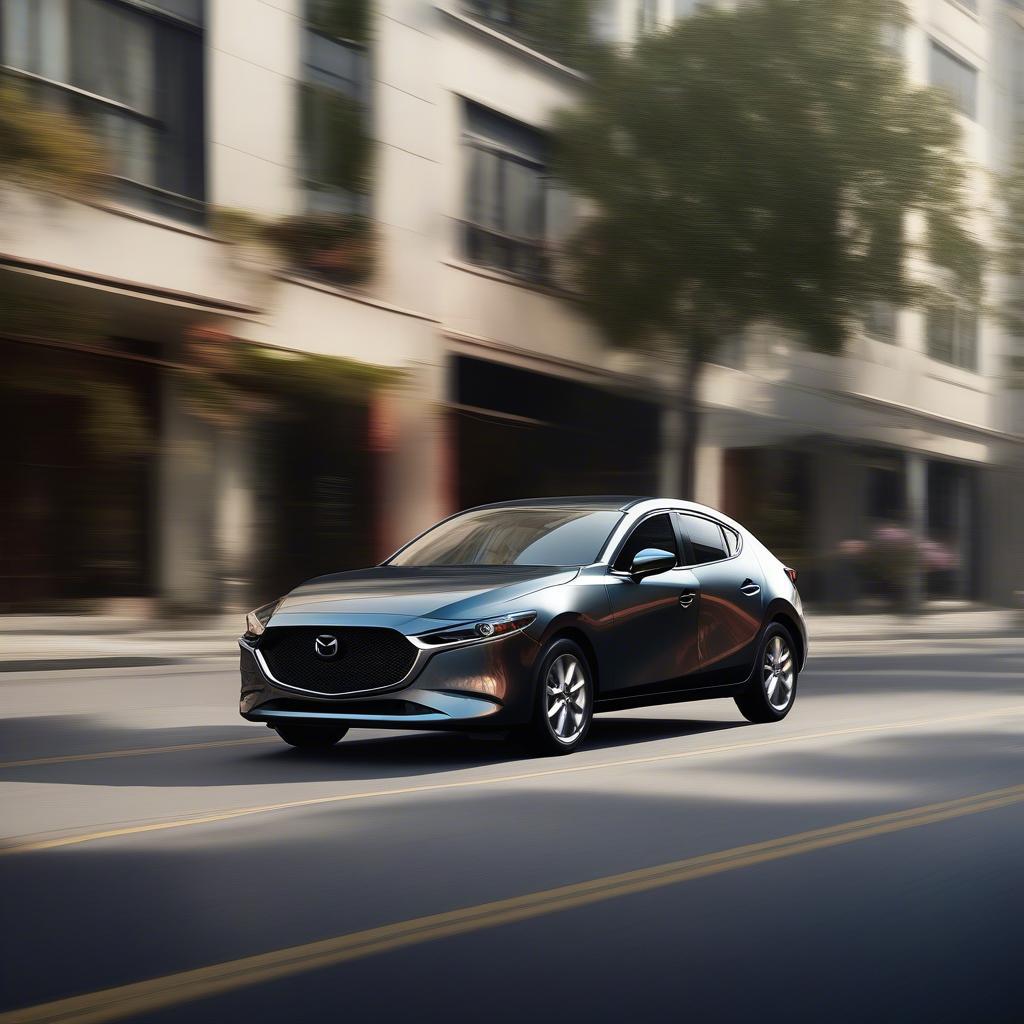 Mazda 3 2019 trên đường đô thị