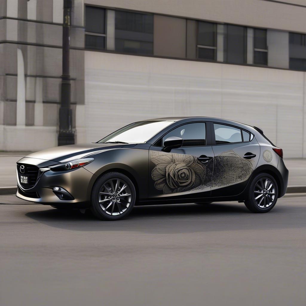 Mazda 3 dán đề can đẹp