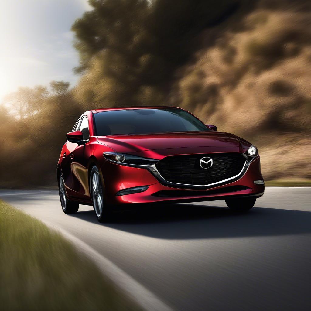 Mazda 3 Deluxe vận hành mạnh mẽ trên đường