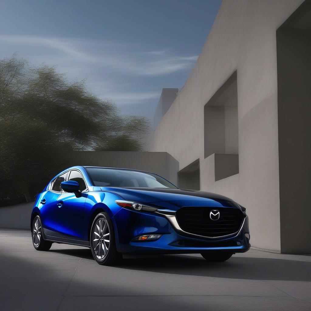 Mazda 3 Màu Xanh Dương Đậm Mẽ