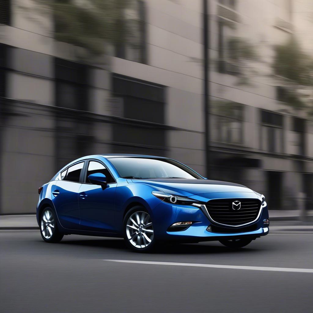 Ngoại thất Mazda 3 SD Xanh 2018 với thiết kế Kodo