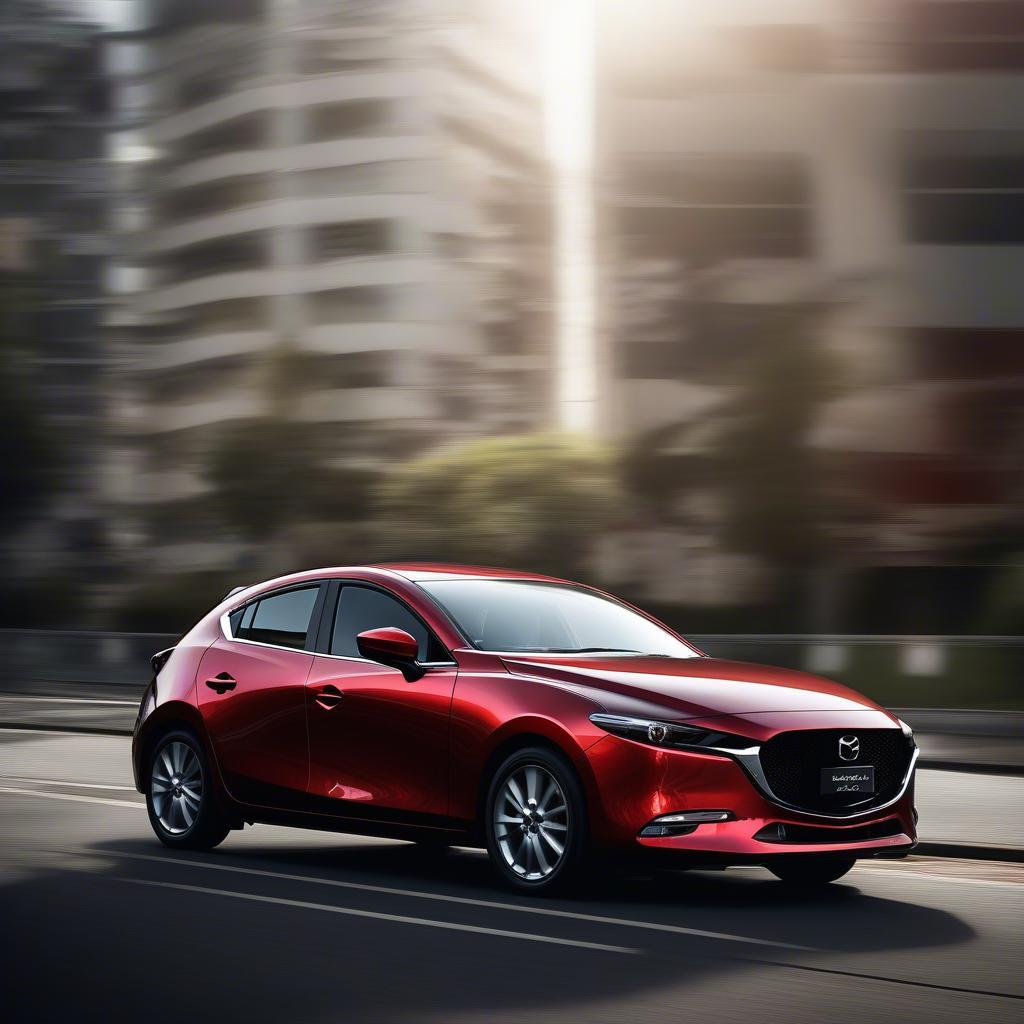 Mazda 3 vận hành trên đường